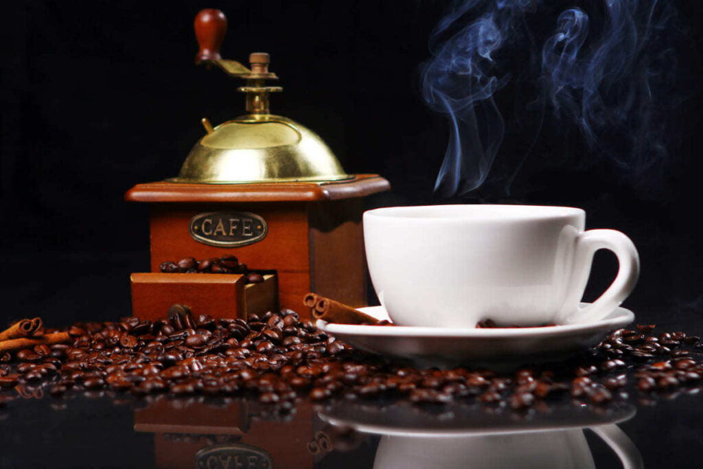 a imagem ilustra diversos tipos de cafés 
